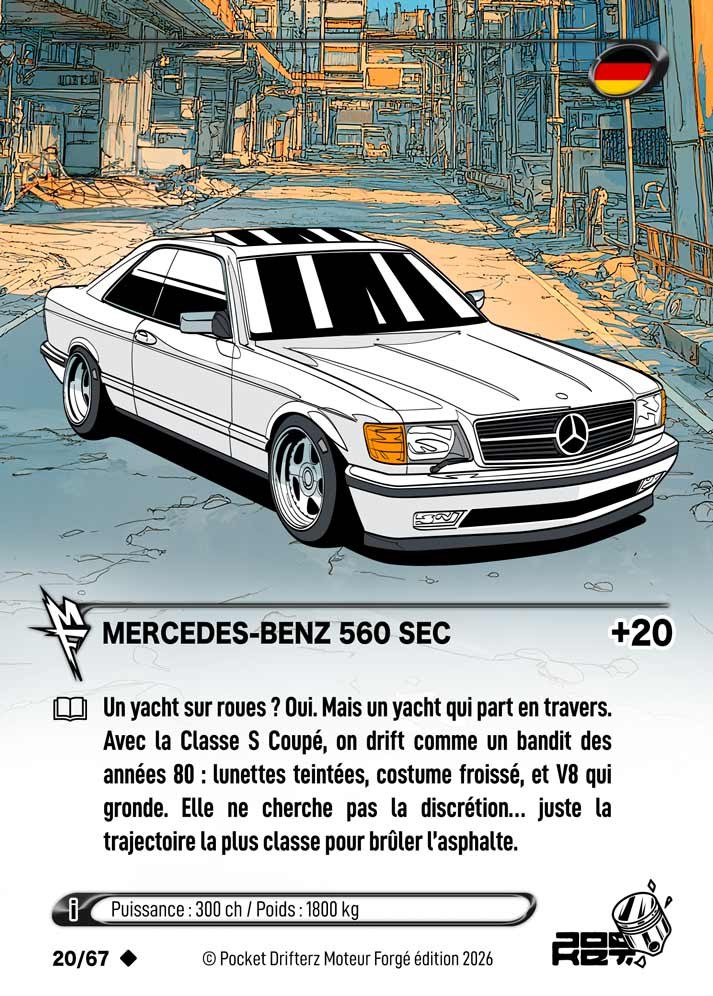 MERCEDES BENZ 560 SEC · 基本カード
